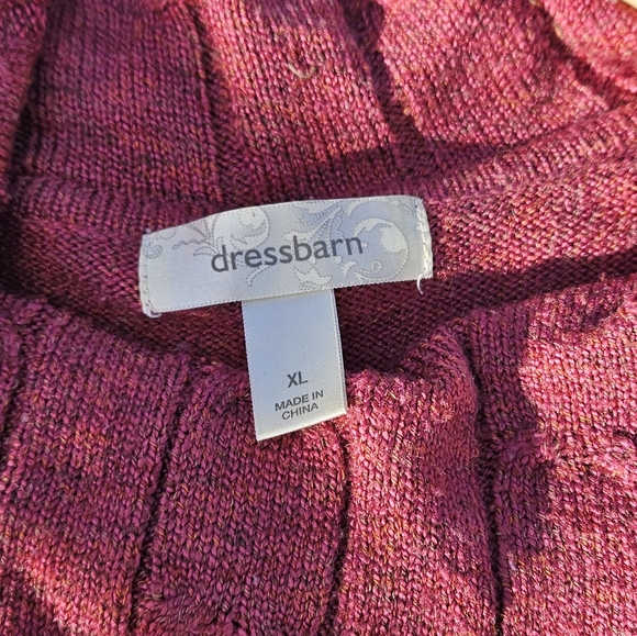 Dressbarn short sleeve cowl neck sweater - Picture 4 of 7